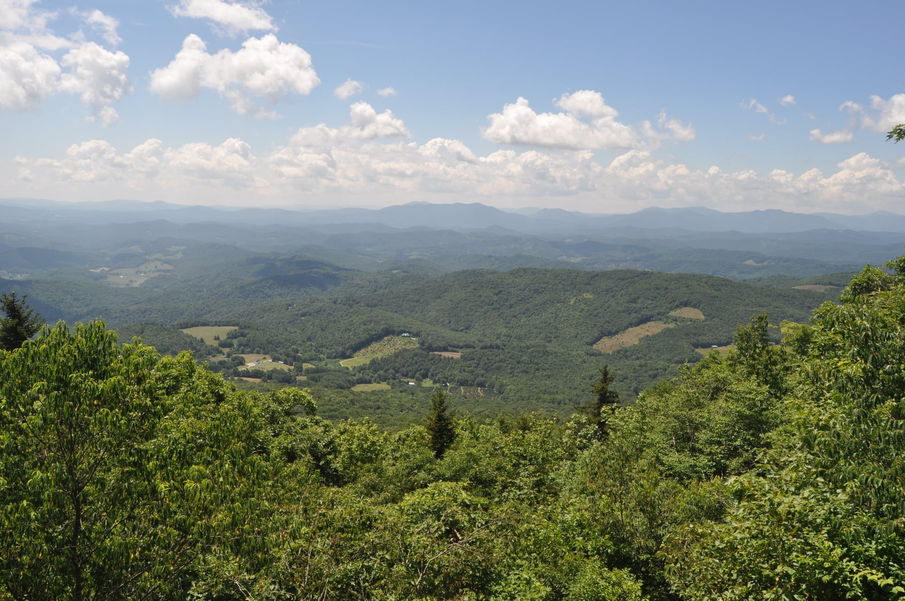 Mountain landscape in Grayson Highlands State Park, Southwest Virginia
